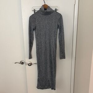 H&M GraySparkle  Long Sleeve Dress